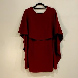 Lulus Backless Cape Mini Dress